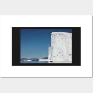 Kayaking whith icebergs (Disko bay) Posters and Art